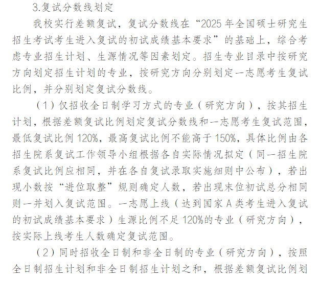 河北农业大学2025年硕士研究生分数线