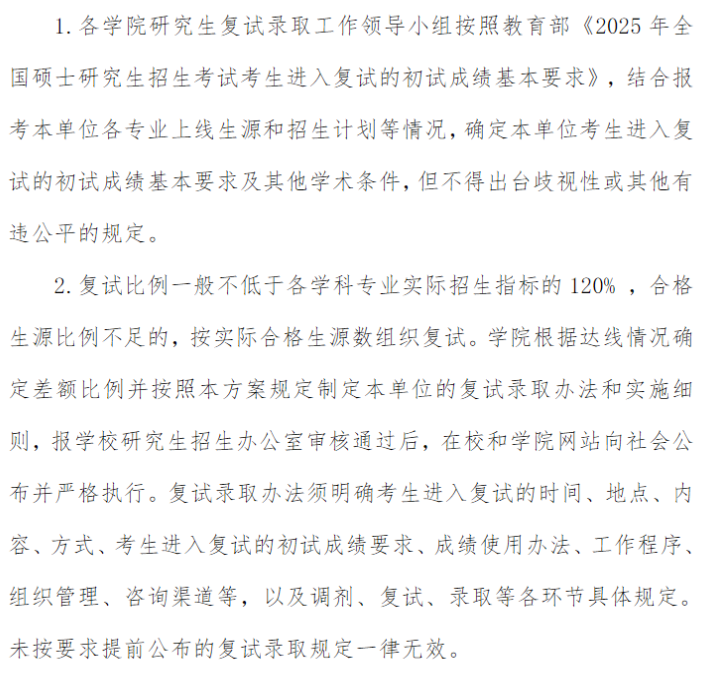合肥大学2025年硕士研究生分数线