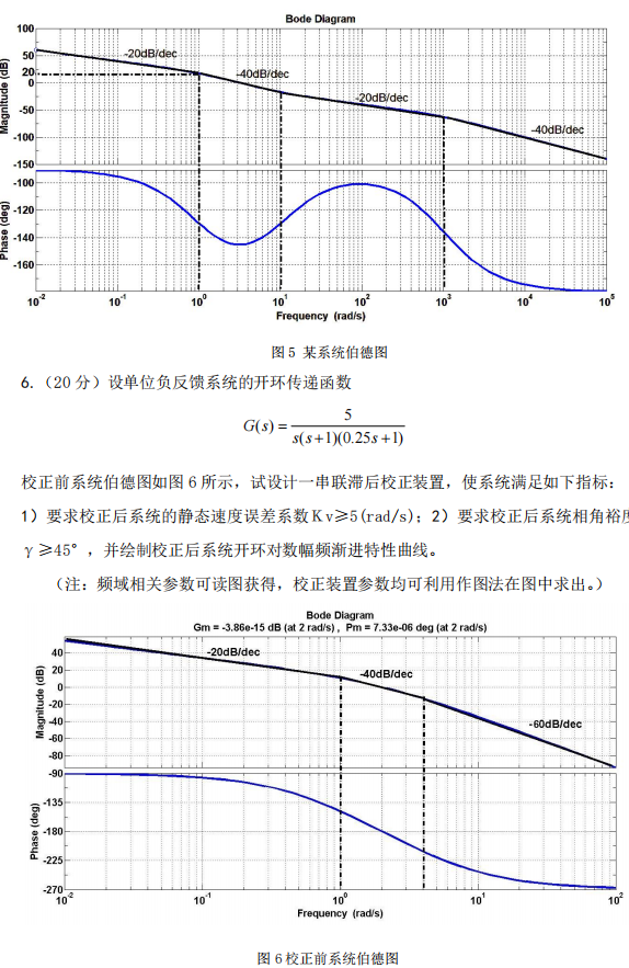 广西科技大学2025年考研真题：803自动控制原理