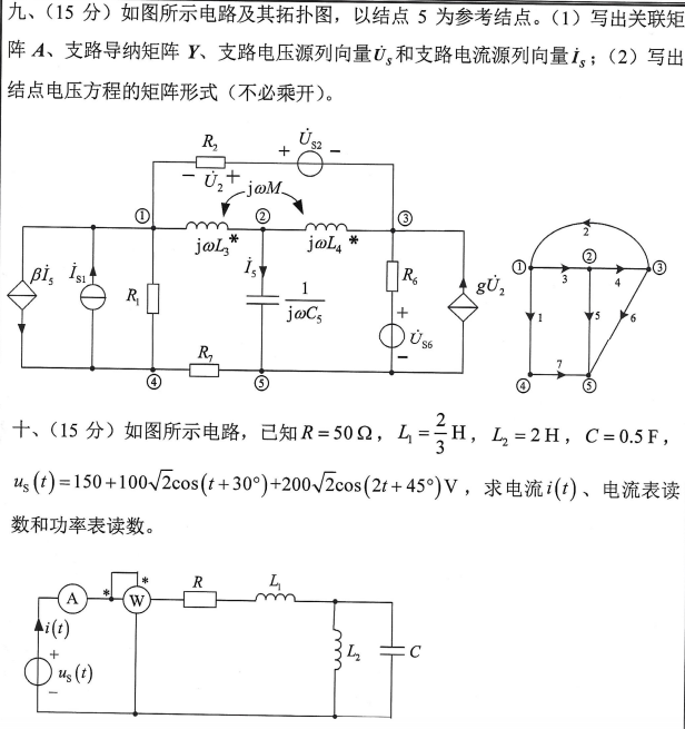 沈阳工业大学电工基础2024年考研真题