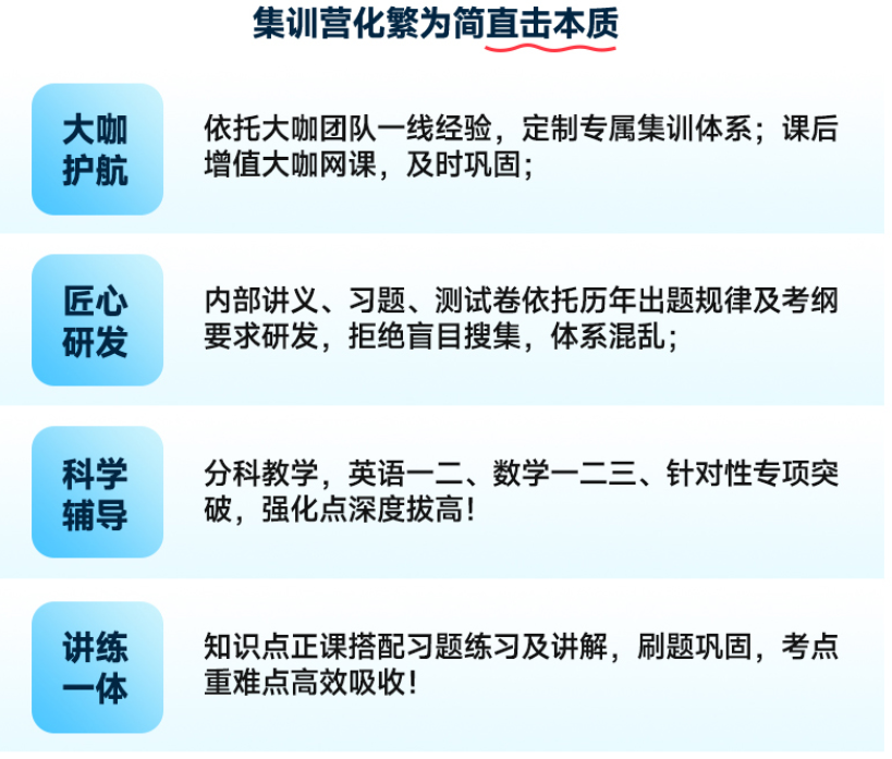 启航2027考研半年集训营课程