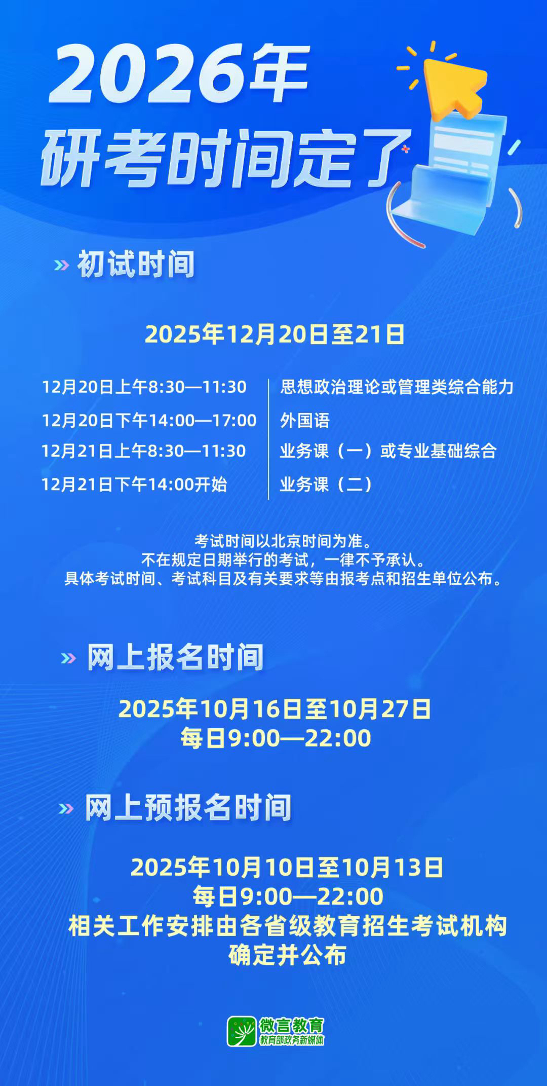 2026考研时间