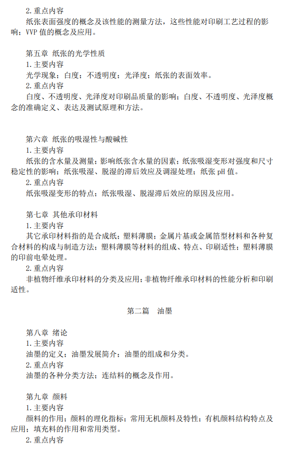 北京印刷学院材料科学基础2026年硕士研究生初试自命题考试大纲