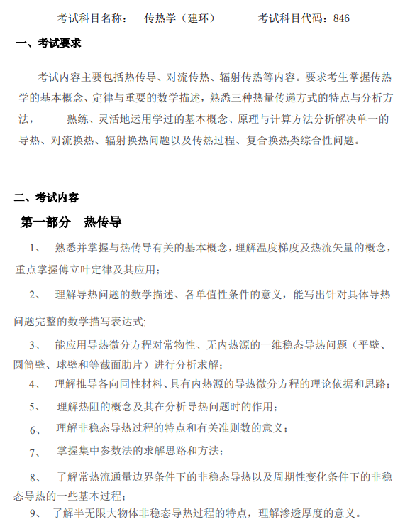 中国建筑科学研究院2026年硕士研究生招生考试自命题科目考试大纲