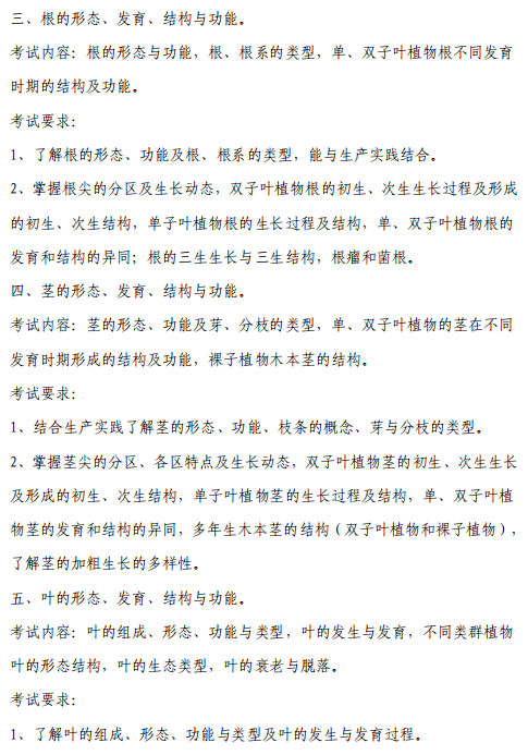 中国农业科学院2026年硕士研究生招生考试自命题科目考试大纲