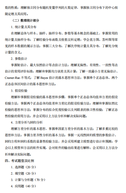 天津商业大学2026年硕士研究生招生考试(初试)自命题科目考试大纲