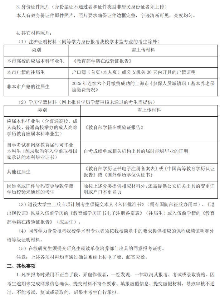 2026年全国硕士研究生招生考试上海师范大学报考点网上确认公告