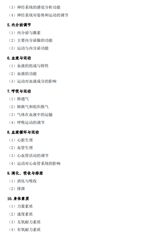 绍兴文理学院2026年研究生初试自命题科目考试大纲-体育综合