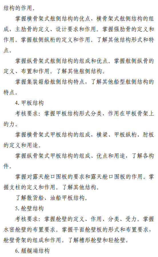 山东交通学院2026年招生硕士研究生自命题科目考试大纲-船体结构