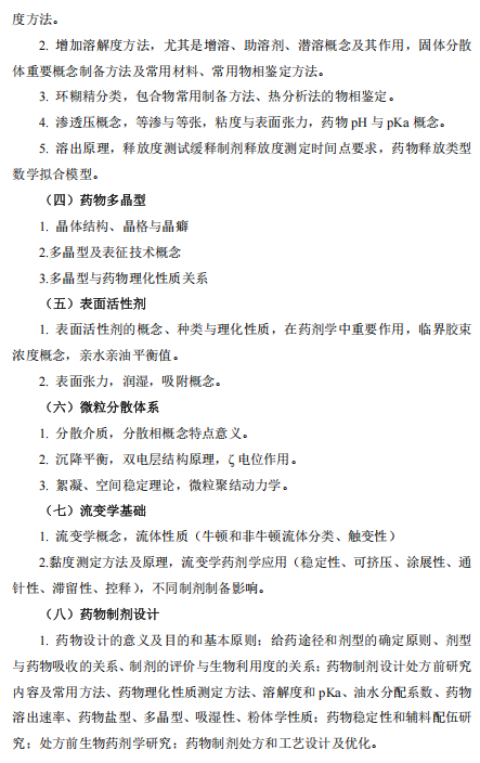 河南医药大学2026年硕士研究生考试大纲-药物综合