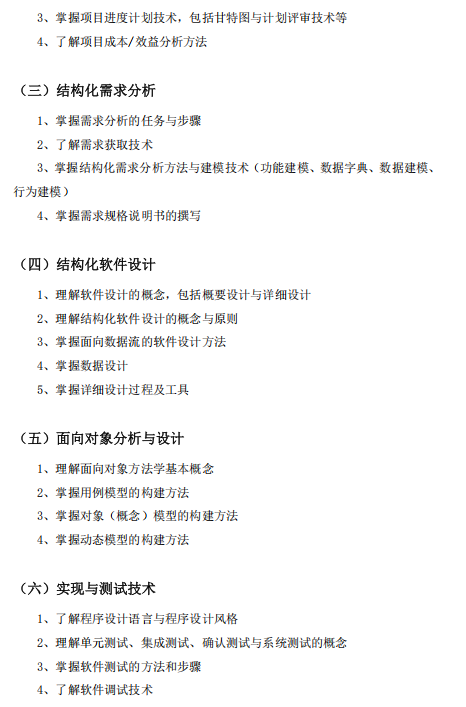 佛山大学2026年硕士研究生招生考试科目考试大纲-软件工程