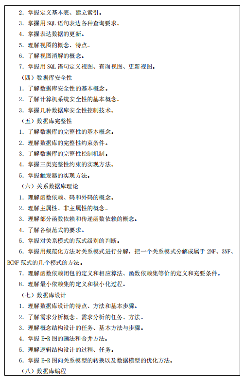 北华航天工业学院2026年研考复试考试大纲-数据库原理