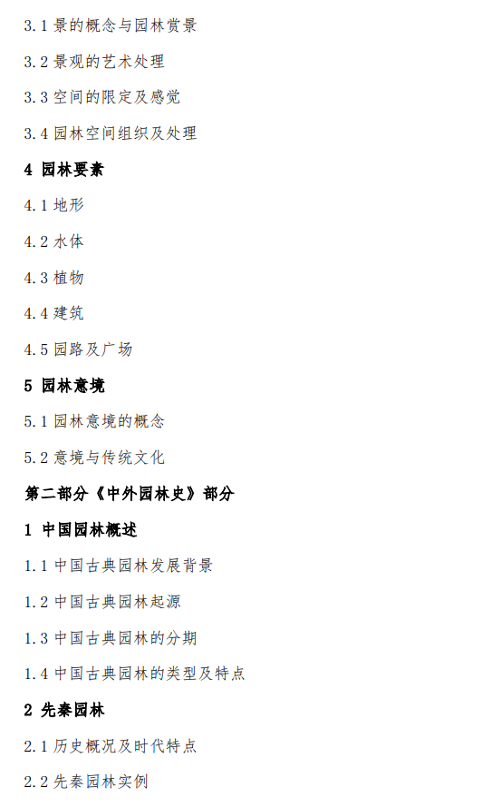 沈阳大学2026年硕士研究生招生考试初试考试大纲-风景园林基础