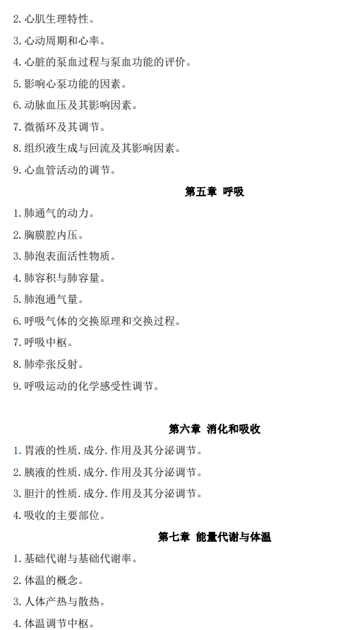安徽中医药大学2026年硕士研究生初试自命题考试大纲-医学基础综合