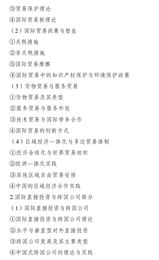 重庆科技学院2026年硕士研究生招生初试自命题考试大纲-国际商务专业基础