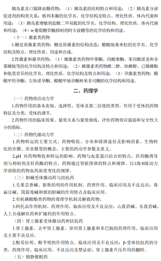 重庆理工大学2026年硕士研究生考研大纲-药学综合