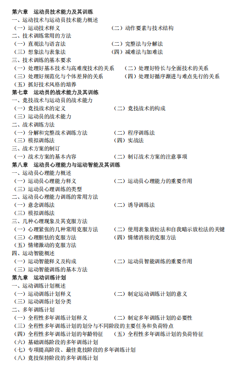 西南财经大学2026年硕士研究生考试大纲-体育综合