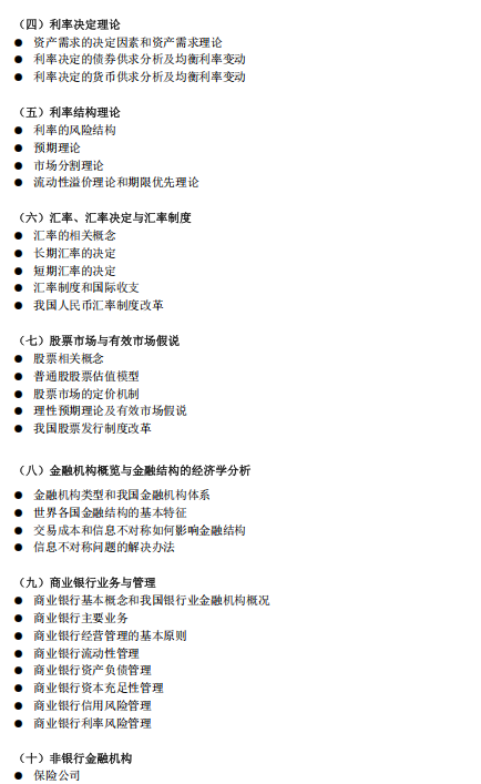 西南财经大学2026年硕士研究生考试大纲-金融学综合