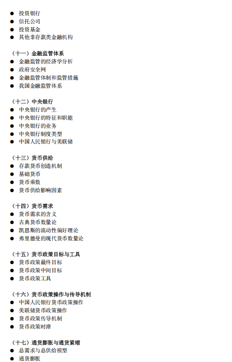 西南财经大学2026年硕士研究生考试大纲-金融学综合