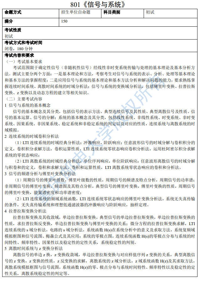 2026年重邮通信与信息工程学院2026年初复试考试大纲