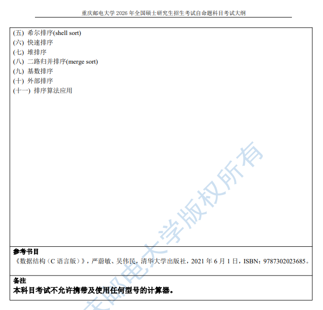重邮人工智能学院2026年初复试考试大纲