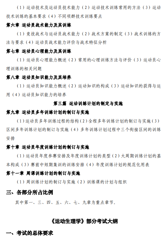 西安电子科技大学2026年硕士研究生自命题考试大纲-体育综合