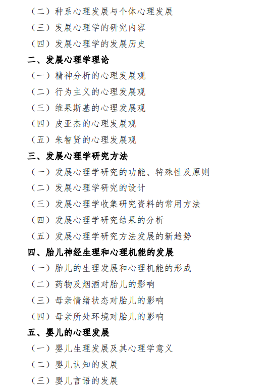 2027中央民族大学《发展心理学》(828)初试大纲
