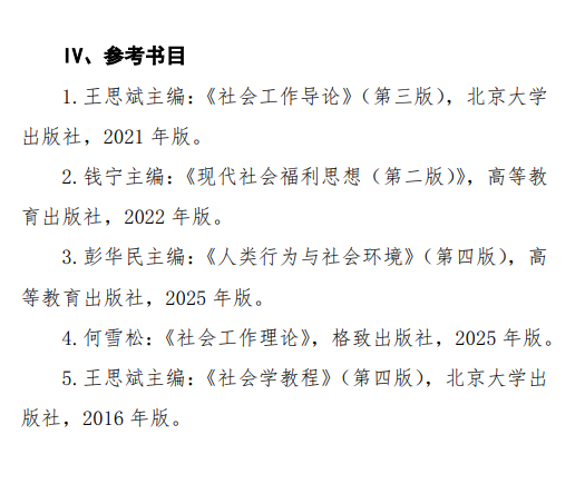 2027中央民族大学《社会工作原理》(331)初试大纲