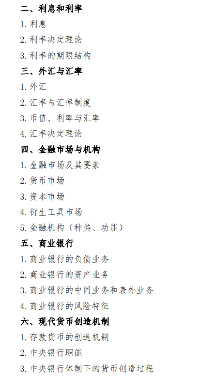 2027中央民族大学《金融学综合》(431)初试大纲