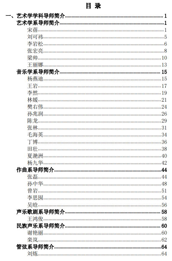 哈尔滨音乐学院2026年硕士研究生招生导师简介