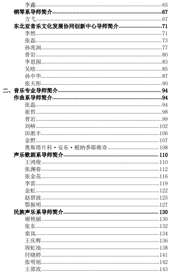 哈尔滨音乐学院2026年硕士研究生招生导师简介