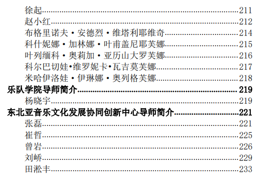 哈尔滨音乐学院2026年硕士研究生招生导师简介