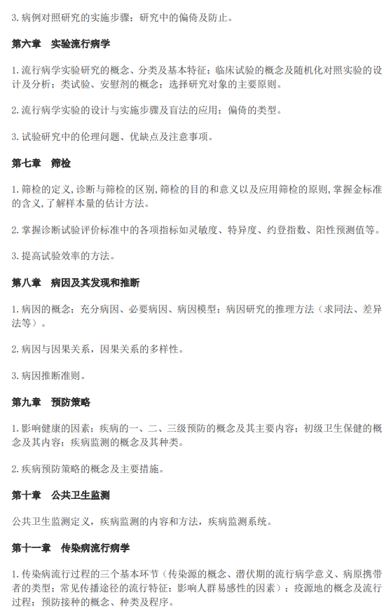 广西医科大学硕士研究生招生考试大纲-卫生综合