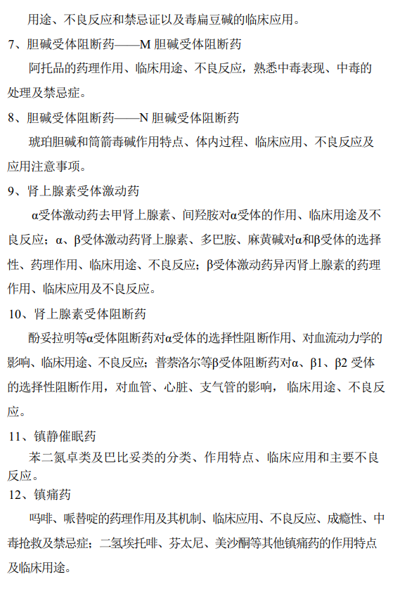 桂林医科大学2026年硕士研究生自命题考试大纲-药学综合