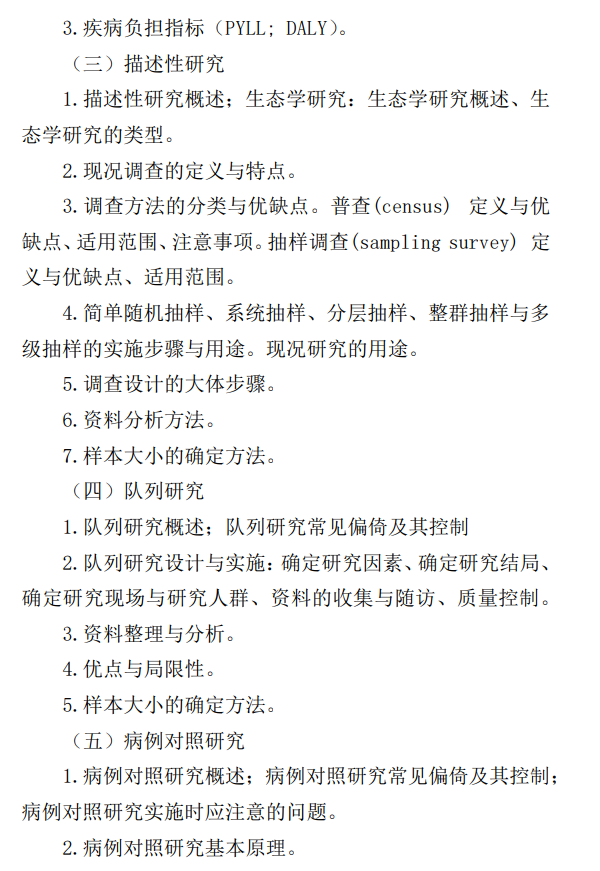 遵义医科大学2026年硕士研究生自命题考试大纲-卫生综合