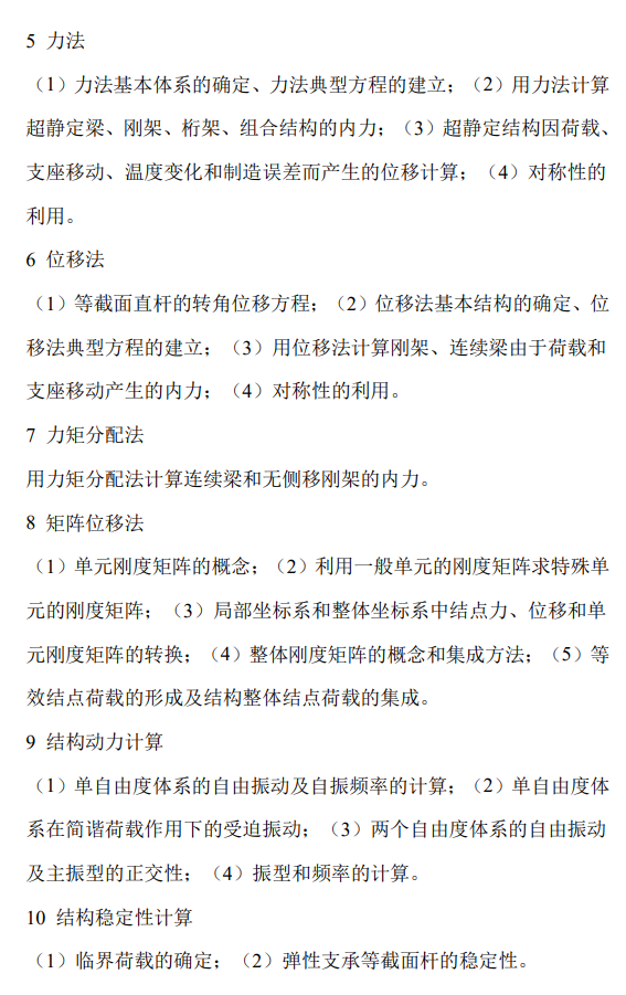 兰州理工大学2026年硕士研究生考试大纲-土木与水利工程学院