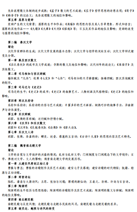 西北师范大学2026年硕士研究生招生考试自命题科目参考大纲-文学院