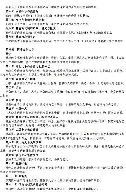 西北师范大学2026年硕士研究生招生考试自命题科目参考大纲-文学院