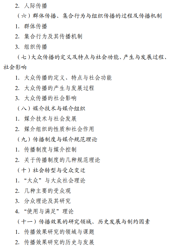 北京信息科技大学2027年硕士研究生招生初试科目考试大纲-新闻与传播专业基础