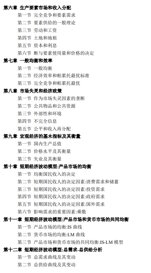 2026年北京语言大学硕士研究生初试考试大纲-经济学