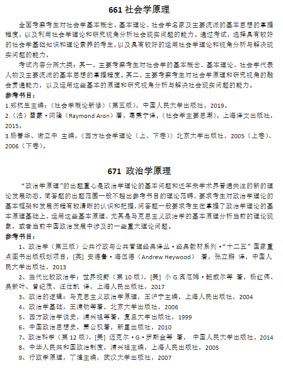 上海社会科学院2027年硕士研究生招生考试大纲