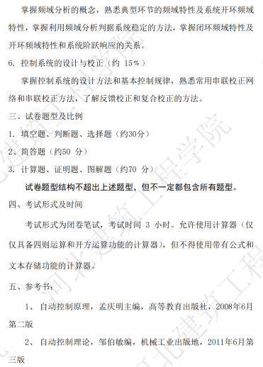 河北建筑工程学院2024年硕士研究生招生初试自命题科目考试大纲