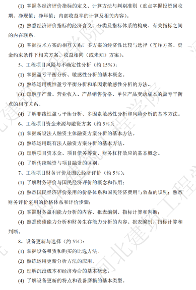 河北建筑工程学院2024年硕士研究生招生初试自命题科目考试大纲