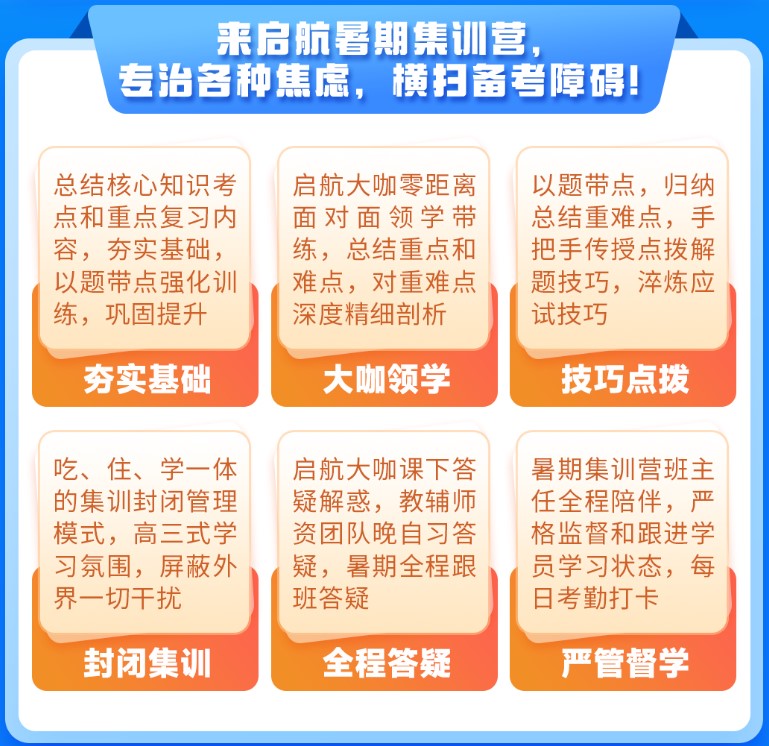 启航教育26考研暑期集训营·高端班 重点难点梳理点睛